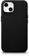 Etui i futerały do telefonów - iCarer Litchi Premium Leather Case skórzane etui iPhone 14 magnetyczne z MagSafe czarny (WMI14220709-BK) - miniaturka - grafika 1