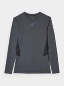 Koszulki sportowe męskie - 4F Koszulka sportowa w kolorze szarym - miniaturka - grafika 1