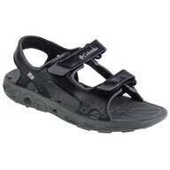 Buty dla dziewczynek - Sandały Columbia Youth Techsun Vent Sandal 1594631010 czarne - miniaturka - grafika 1