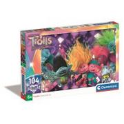 Puzzle - Puzzle 104 Brilliant Trolls 3 Clementoni - miniaturka - grafika 1