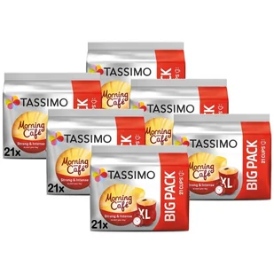 ZESTAW - Kapsułki Tassimo Morning Cafe Strong & Intense XL 6x21 szt. - Kawa w kapsułkach i saszetkach - miniaturka - grafika 1