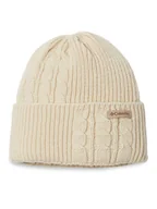 Czapki damskie - Columbia Czapka Agate Pass™ Cable Knit Beanie Biały - miniaturka - grafika 1
