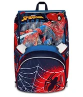 Plecaki - Seven Spiderman plecak z podwójną wysuwaną komorą, niebieski, maksi pojemność, wstępnie uformowane oparcie, dla dzieci, do szkoły podstawowej, Niebieska, Blu, Casual - miniaturka - grafika 1