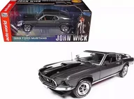 Samochody i pojazdy dla dzieci - Ertl Ford Mustang Boss John Wick 1969 Grey 1:18 Awss145 - miniaturka - grafika 1