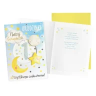 Kartki okolicznościowe i zaproszenia - Karnet B6 Urodziny Roczek (gwiazdeczka) - miniaturka - grafika 1