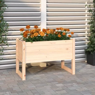vidaXL Donica, 78x40x52 cm, lite drewno sosnowe - Donice - miniaturka - grafika 1