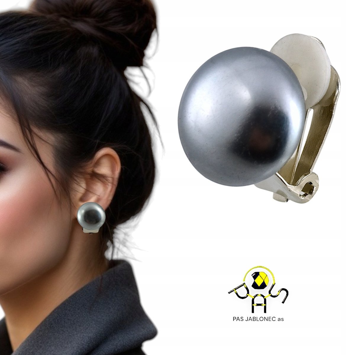 Perły, Klipsy z pereł, perełki, koraliki, kulki perłowe,