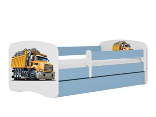 Łóżko dla dziecka, barierka, Babydreams, ciężarówka, niebieskie - Łóżka dla dzieci i młodzieży - miniaturka - grafika 1
