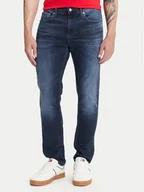 Spodnie męskie - Tommy Jeans Jeansy Austin DM0DM21901 Granatowy Slim Fit - miniaturka - grafika 1