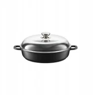 Patelnie - Patelnia Ambition PATELNIA GŁĘBOKA Z POKRYWĄ BRYTFANNA MAGNAT 3,9l 28 cm PIEKARNIK - miniaturka - grafika 1