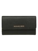 Portfele - Michael Kors Skórzany portfel w kolorze czarnym - 19 x 10 x 2 cm - miniaturka - grafika 1