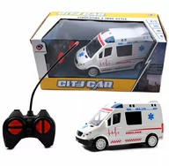 Zabawki zdalnie sterowane - AUTO KARETKA POGOTOWIA NA PILOTA AMBULANS SAMOCHÓD ZDALNIE STEROWANY - miniaturka - grafika 1