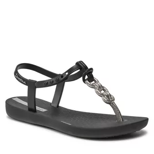 Sandały damskie - Ipanema Sandały Class Charm II Kids 83203 Black/Silver 21128 - grafika 1