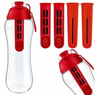 Butelki filtrujące - Zestaw butelka filtrująca Dafi 0,5l + 2 filtry Dafi + 2 filtry Wessper (zamiennik), czerwony - miniaturka - grafika 1