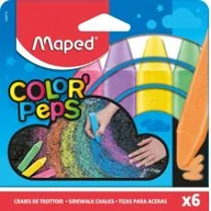 Przybory szkolne - Maped Kreda chodnikowa Colorpres 6 kolorów 936010 Maped 728435 - miniaturka - grafika 1