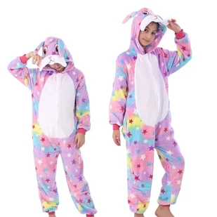 Piżama Onesie Kigurumi Kostium Przebranie Królik Dzieci 125 - 135cm - Stroje karnawałowe Piżama Onesie Kigurumi Kostium Przebranie Królik Dzieci 125 - 135cm - Stroje karnawałowe - miniaturka - grafika 1