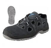 Obuwie robocze - Sandały ochronne welurowe ze stalowym podnoskiem sznurowane roz. 36 - miniaturka - grafika 1