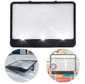 Mikroskopy i lupy - LUPA Z OŚWIETLENIEM LED DO CZYTANIA ZE STOJAKIEM - miniaturka - grafika 1