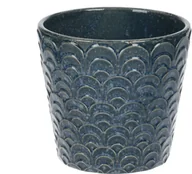 Donice - Doniczka osłonka porcelanowa w kolorze granatowym 17x17x15,8cm - miniaturka - grafika 1