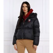 Kurtki damskie - Tommy Hilfiger Puchowa kurtka MONOGRAM BADGE | Regular Fit - miniaturka - grafika 1