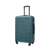 Walizki - Średnia walizka PUCCINI ALICANTE ABS024B 5 Zielona - miniaturka - grafika 1
