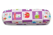 Akcesoria do okularów - Etui Futerał na okulary dla dzieci Fioletowe STHC-22C - miniaturka - grafika 1
