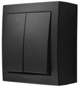 Wyłączniki światła i elektryczne - Simon Simon Aquaclick Łącznik świecznikowy, 10 AX, 250 V czarny ACW5/49 ACW5/49 - miniaturka - grafika 1