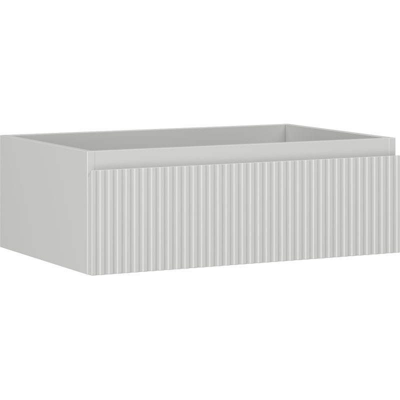 Mexen Rivel szafka łazienkowa podumywalkowa 70 cm, 1 szuflada, ryflowana , szara mat - 91A20-07023-1-BF62