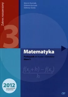 K. Pazdro Matematyka 3 Podręcznik Zakres rozszerzony - Marcin Kurczab, Elżbieta Kurczab, Elżbieta Świda - Podręczniki dla liceum - miniaturka - grafika 1