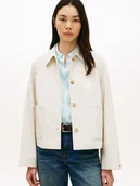 Kurtki damskie - Tommy Hilfiger Kurtka damska Kobiety Bawełna beżowy jednolity, S - miniaturka - grafika 1