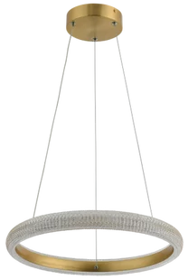 Vigo - lampa wisząca 1 płomienna LED złoty galwanizowany - Lampy sufitowe - miniaturka - grafika 1