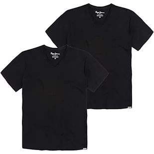 Pepe Jeans Koszulka męska (2 sztuki), czarny (czarny), XL - Koszulki męskie - miniaturka - grafika 1