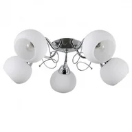 Oprawy, klosze i abażury - Italux Lampa wisząca MASSERI chrom śr 58 cm 5x40W E27 - miniaturka - grafika 1