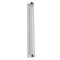 Lustra - LEDVANCE ORBIS Tube LED lustro/światło ścienne, chrom, szkło z efektem bąbelków, 12W, 1200lm, ściemnialna, 3000/4000K regulowana przełącznikiem ściennym, średnica 60cm, IP44 ochrona przed ciałami obcymi/rozbryzgami wody - miniaturka - grafika 1