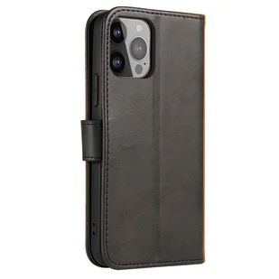 Magnet Case elegancki futerał etui pokrowiec z klapką i funkcją podstawki iPhone 14 czarny - Etui i futerały do telefonów - miniaturka - grafika 3