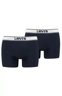 Levis 2-pack bawełnianych bokserek męskich 100001150, Kolor granatowy melanż, Rozmiar S, Levis - Intymna - Majtki męskie - miniaturka - grafika 1
