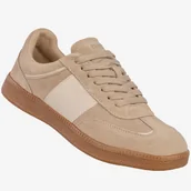 Sneakersy damskie - Sneakersy Damskie BIG STAR Skórzane Buty Sportowe Półbuty Beżowe RR274862 Beżowy 40 - miniaturka - grafika 1