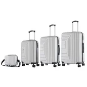 Walizki - Zestaw walizek SEMI LINE T5762-0 Szary - miniaturka - grafika 1