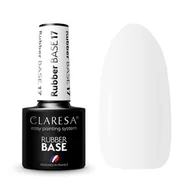 Lakiery hybrydowe - Claresa baza do hybryd Rubber Base 17 5ml - miniaturka - grafika 1