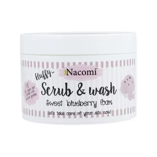 Nacomi Scrub & Wash Piankowy Peeling Borówka 180ml NACO-3542 - Peelingi do ciała - miniaturka - grafika 1