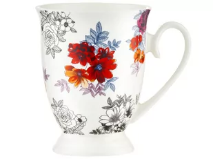 Ambition DIANA KUBEK 300 ML CZERWONE KWIATY PORCELANA 63463 63463 - Kubki - miniaturka - grafika 1