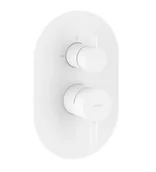 Baterie wannowe i prysznicowe - Ravak Espirit - Bateria podtynkowa, na 2 urządzenia, kolor biały matowy X070251 - miniaturka - grafika 1