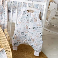 Śpiworki dla dzieci - Śpiworek Dwustronny Ze Skarpetkami Ocieplany 1.5 TOG Bawełna LEA od BabyU - miniaturka - grafika 1