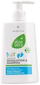 Kosmetyki kąpielowe dla dzieci - Aloe Vera Baby Emulsja myjaca i szampon dla dzieci 250ml - miniaturka - grafika 1