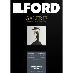 Ilford Galerie Semi Gloss Duo 250g A4 100 arkuszy - Wyposażenie ciemni fotograficznej - miniaturka - grafika 1