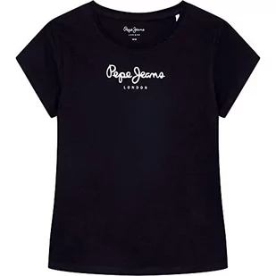 Pepe Jeans Koszulka dziewczęca Wenda, czarna, 14 lat, Czarny, 14 lat - Koszulki dla dziewczynek - miniaturka - grafika 1