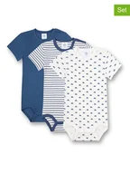Body dla niemowląt - Sanetta Body (3 szt.) w kolorze granatowo-białym - miniaturka - grafika 1