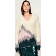 Swetry damskie - Patrizia Pepe Wełniany sweter Oversize fit - miniaturka - grafika 1