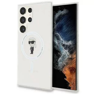Oryginalne Etui SAMSUNG GALAXY S24 ULTRA Karl Lagerfeld Hardcase IML Ikonik MagSafe (KLHMS24LHFCKNOT) transparentne - Etui i futerały do telefonów - miniaturka - grafika 1