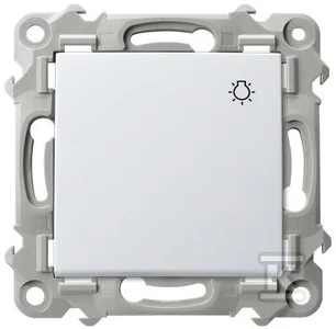 Łącznik zwierny "światło" - BIAŁY, SZAFIR - Klawisze i ramki - miniaturka - grafika 1